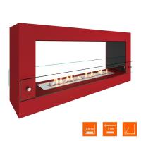 Биокамин SteelHeat WALL FRAME ONE 1000 красный, стекло, стемалит Биокамин SteelHeat WALL FRAME ONE 1000 красный, стекло, стемалит
