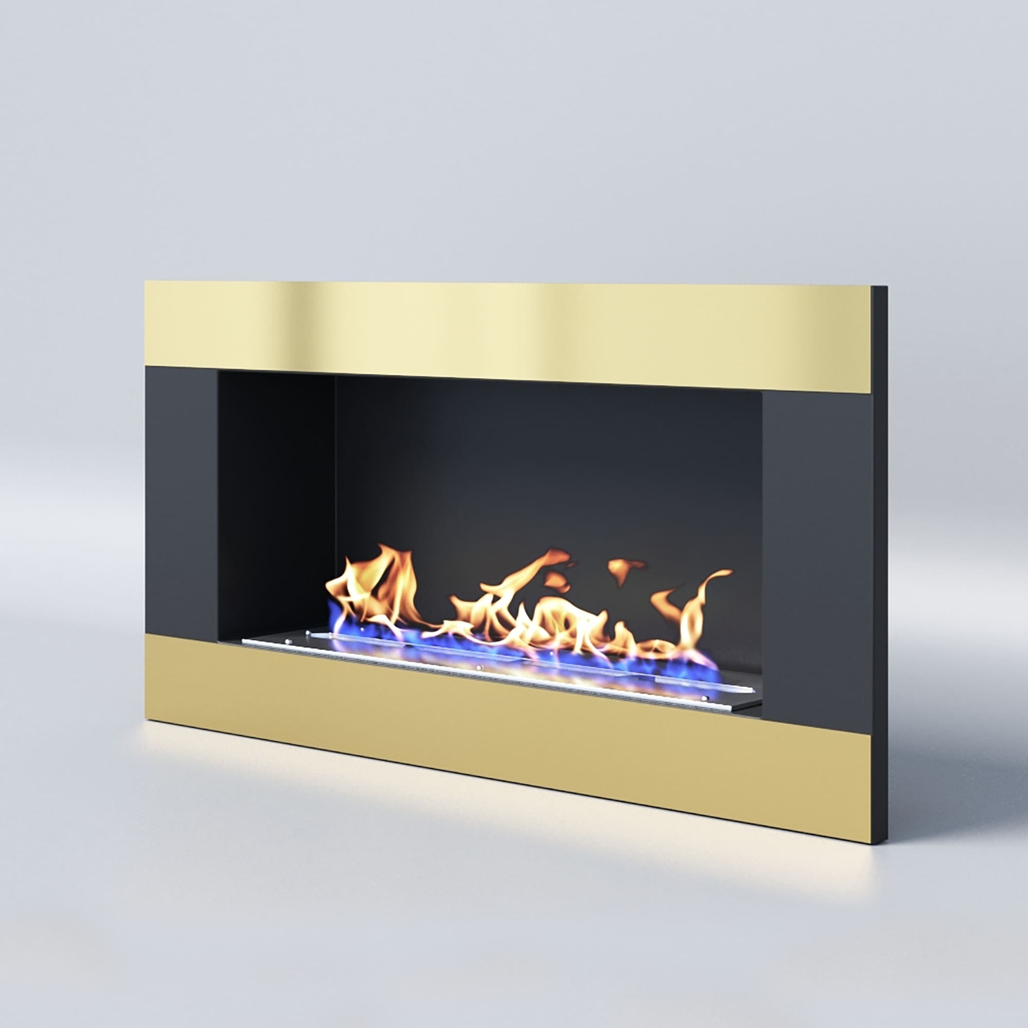 Биокамин "Русский огонь" Голд 800V встраиваемый с декоративным стеклом (стемалитом) по цене 36 600 руб.