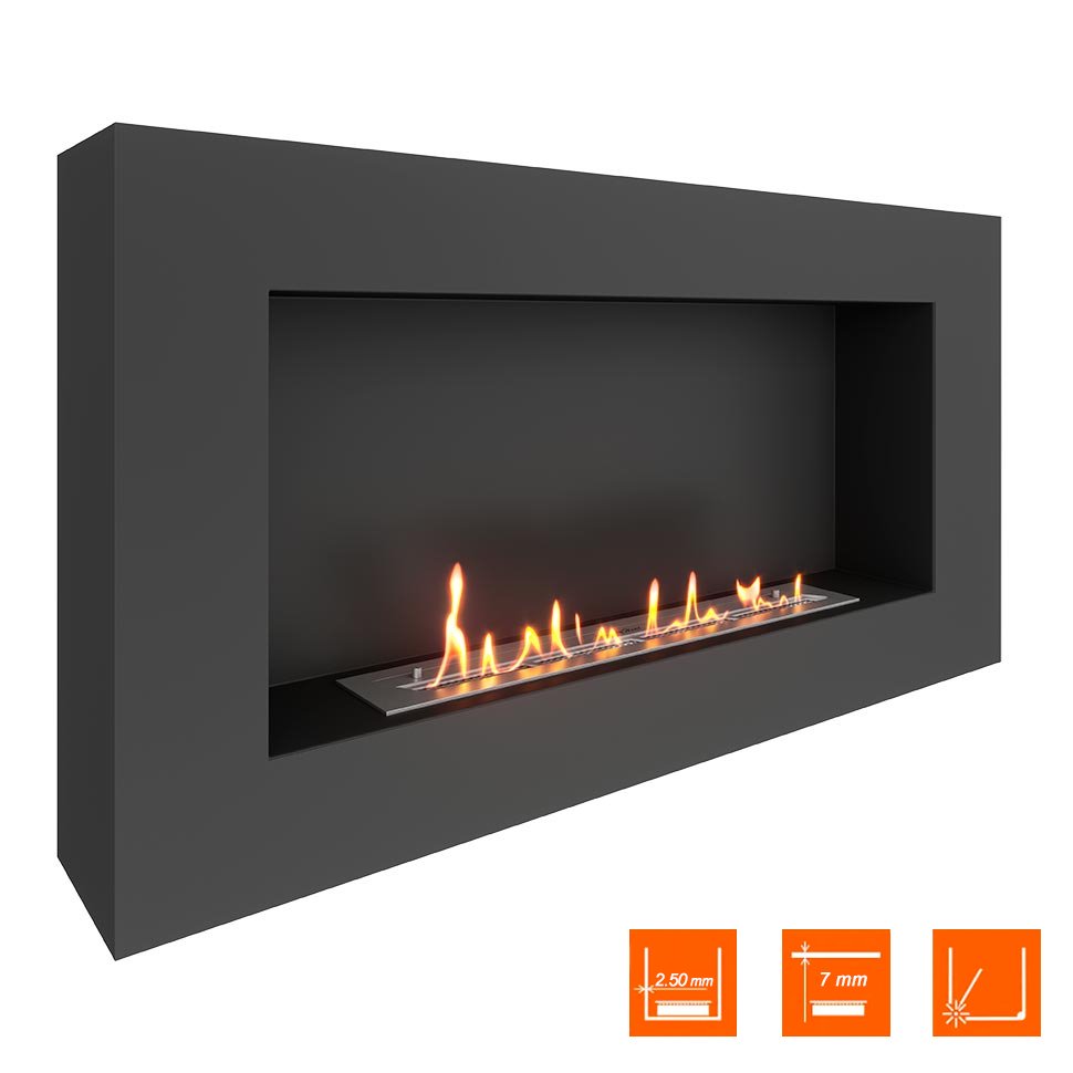 Биокамин SteelHeat WALL GRAND 1200 черный Биокамин SteelHeat WALL GRAND 1200 черный по цене 43 890 руб.