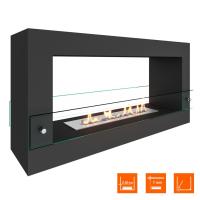 Биокамин SteelHeat WALL FRAME ONE 900 черный, стекло Биокамин SteelHeat WALL FRAME ONE 900 черный, стекло