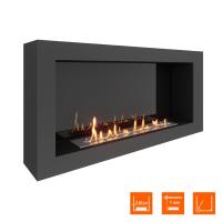 Биокамин SteelHeat WALL ONE 1100 черный, стемалит Биокамин SteelHeat WALL ONE 1100 черный, стемалит