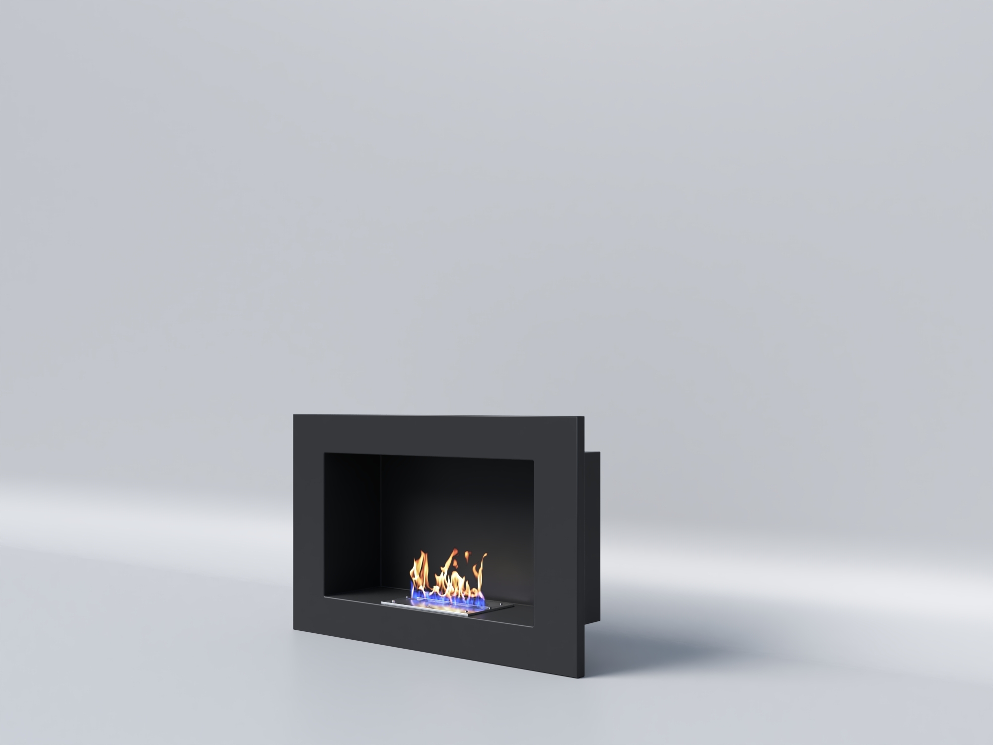 Биокамин "Русский огонь" Лайт 550V встраиваемый с декоративным стеклом (стемалитом) по цене 17 350 руб.