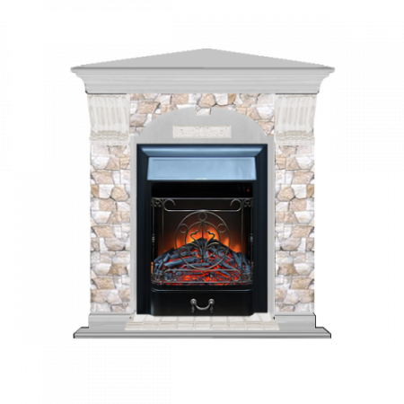 Арочный Арбат угловой (беленый дуб)+Majestic Black Арочный Арбат угловой (беленый дуб)+Majestic Black