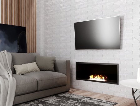 Биокамин "Русский огонь" Лайт 980V встраиваемый с защитным стеклом по цене 24 350 руб.