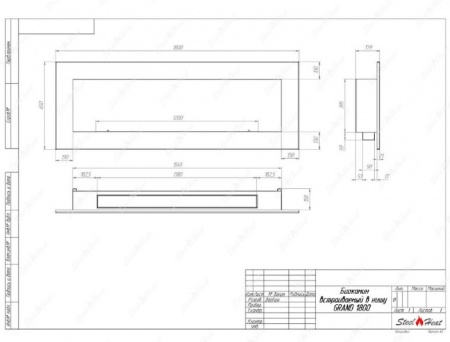 Биокамин SteelHeat GRAND-D 1800 стекло + стемалит по цене 96 390 руб.