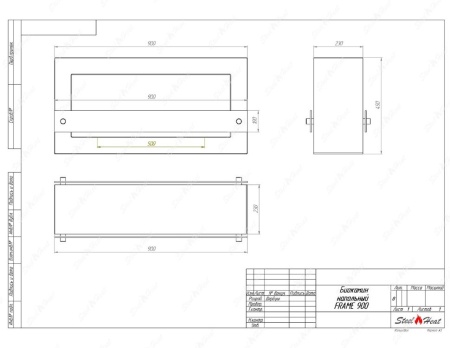 Биокамин SteelHeat WALL FRAME ONE 900 красный, стекло, стемалит Биокамин SteelHeat WALL FRAME ONE 900 красный, стекло, стемалит по цене 56 910 руб.
