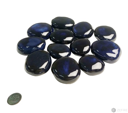 Декоративные керамические камни Космос (синие) 14 шт по цене 4 400 руб.