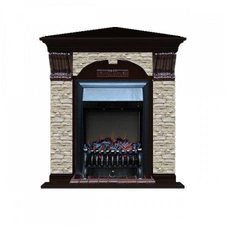 Арочный Грот однотонный угловой (венге)+Fobos Black Арочный Грот однотонный угловой (венге)+Fobos Black