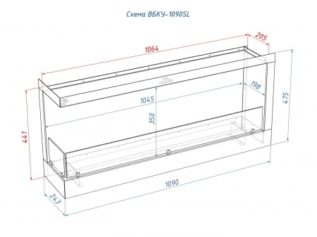 Встроенный биокамин Lux Fire Угловой 1090 S (левый угол) Встроенный биокамин Lux Fire Угловой 1090 S (левый угол) по цене 60 390 руб.